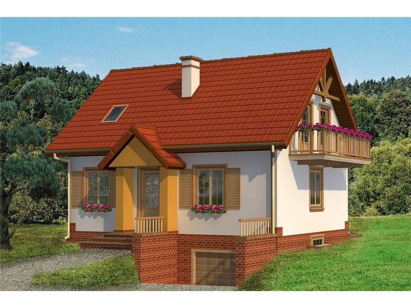 乡村带门廊的乡村住宅设计案例-3