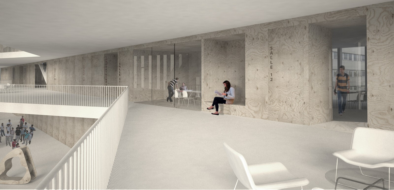 巴黎·萨克雷大学理工学院学习中心-12