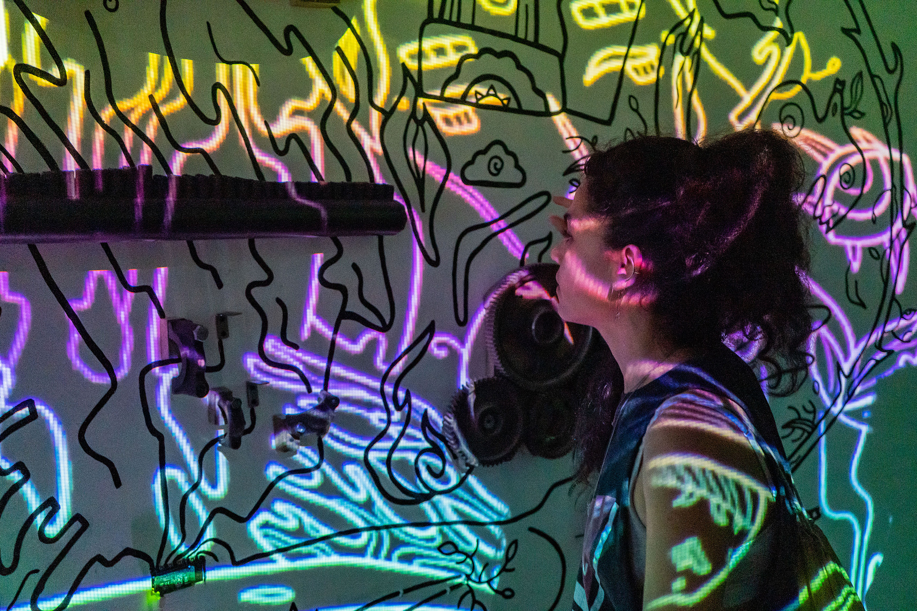 Reflections | Interactive wall Installation-10