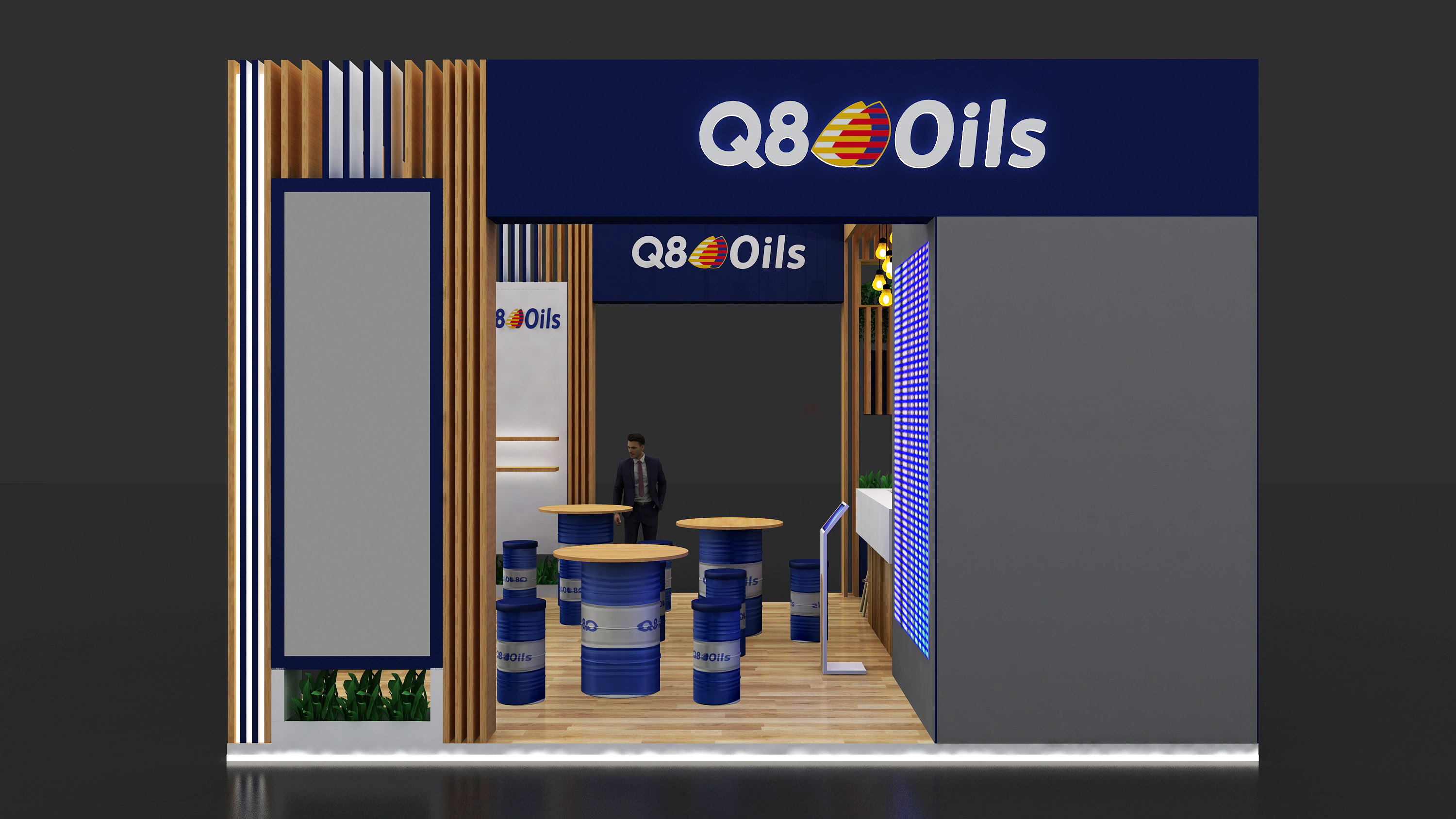 Q8 OILS 6X6M STALL DESIGN IN DUBAI-7