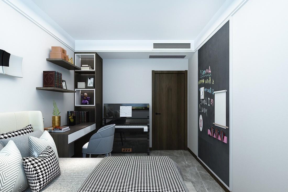 泰安恒基都市森林 154 平现代中式家居设计-14