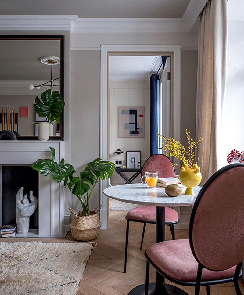 莫斯科 42 平米明亮现代经典小公寓-4