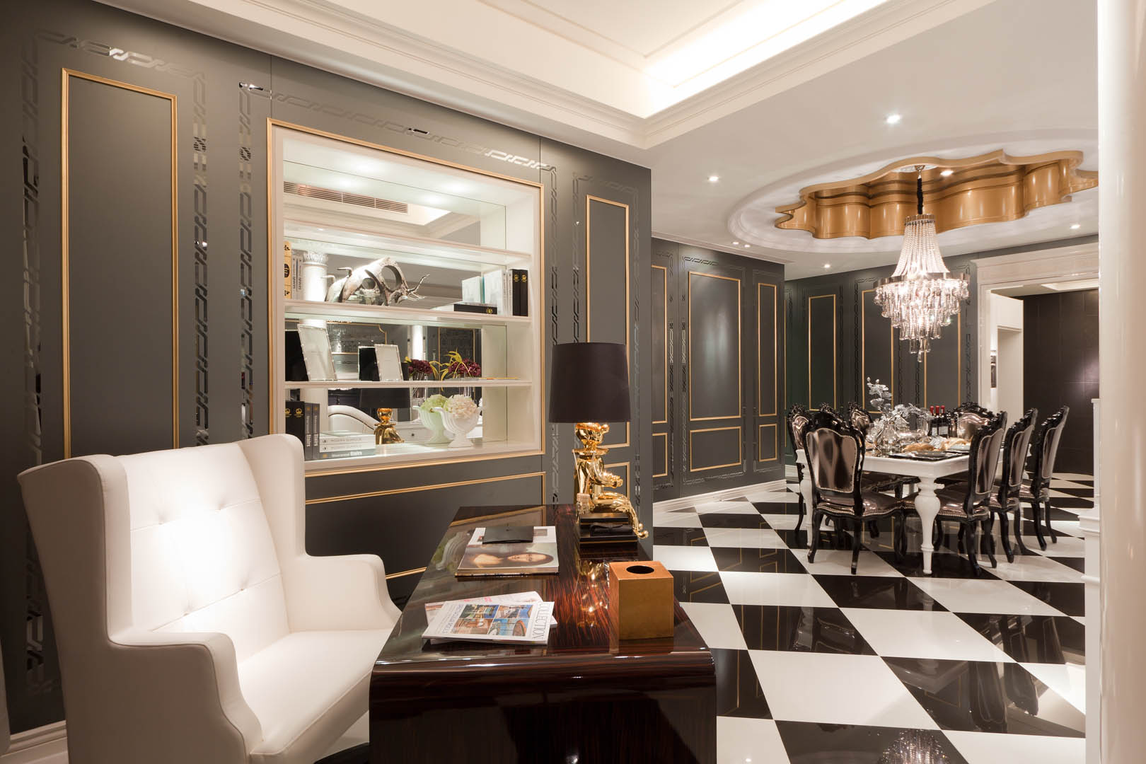 玄武设计_中央公园豪华样板房-14