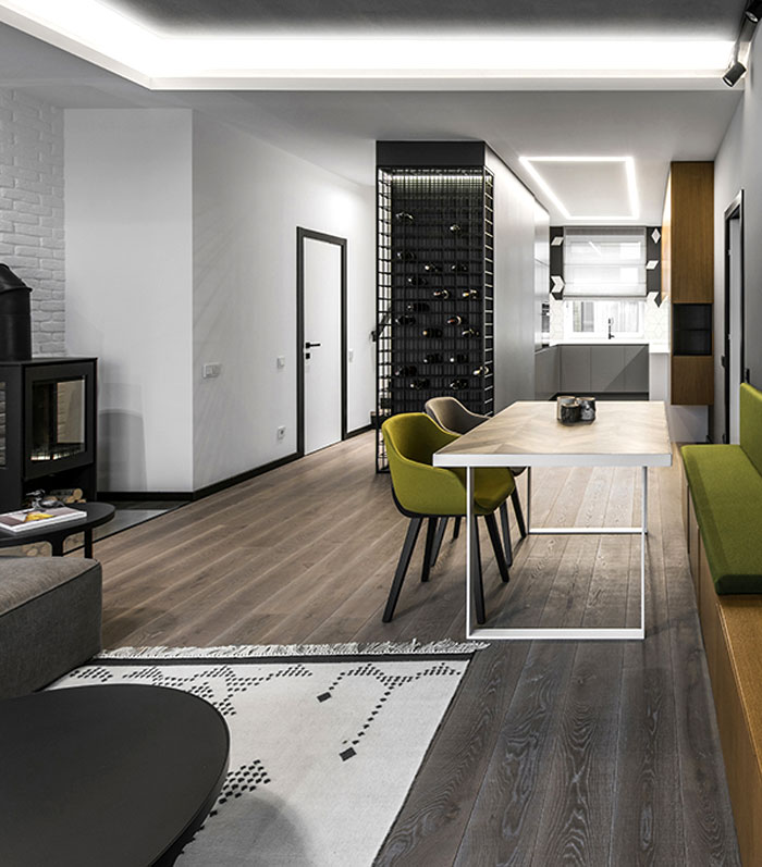 维尔纽斯Stylish住宅  Interjero architektūra-4