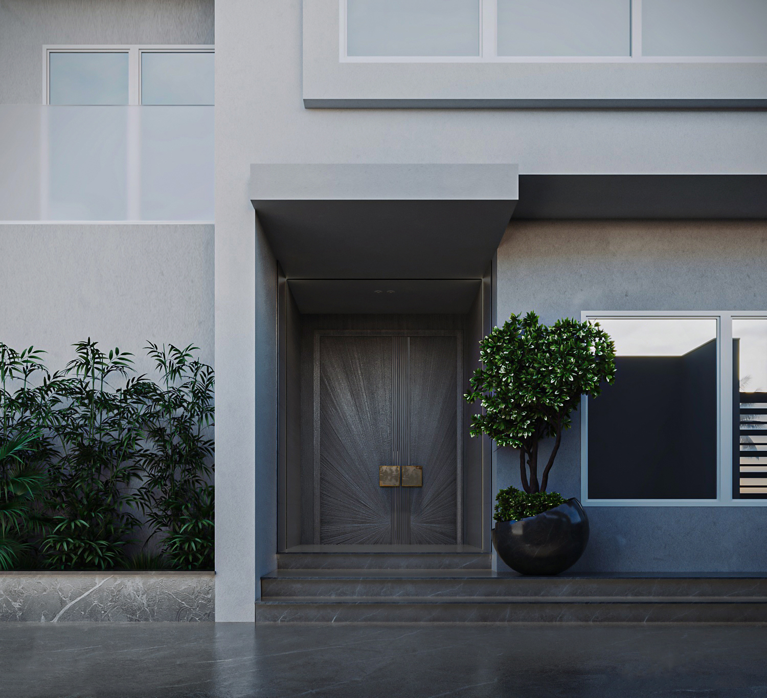 Hyde Park Villa - Entrance & Garden-2