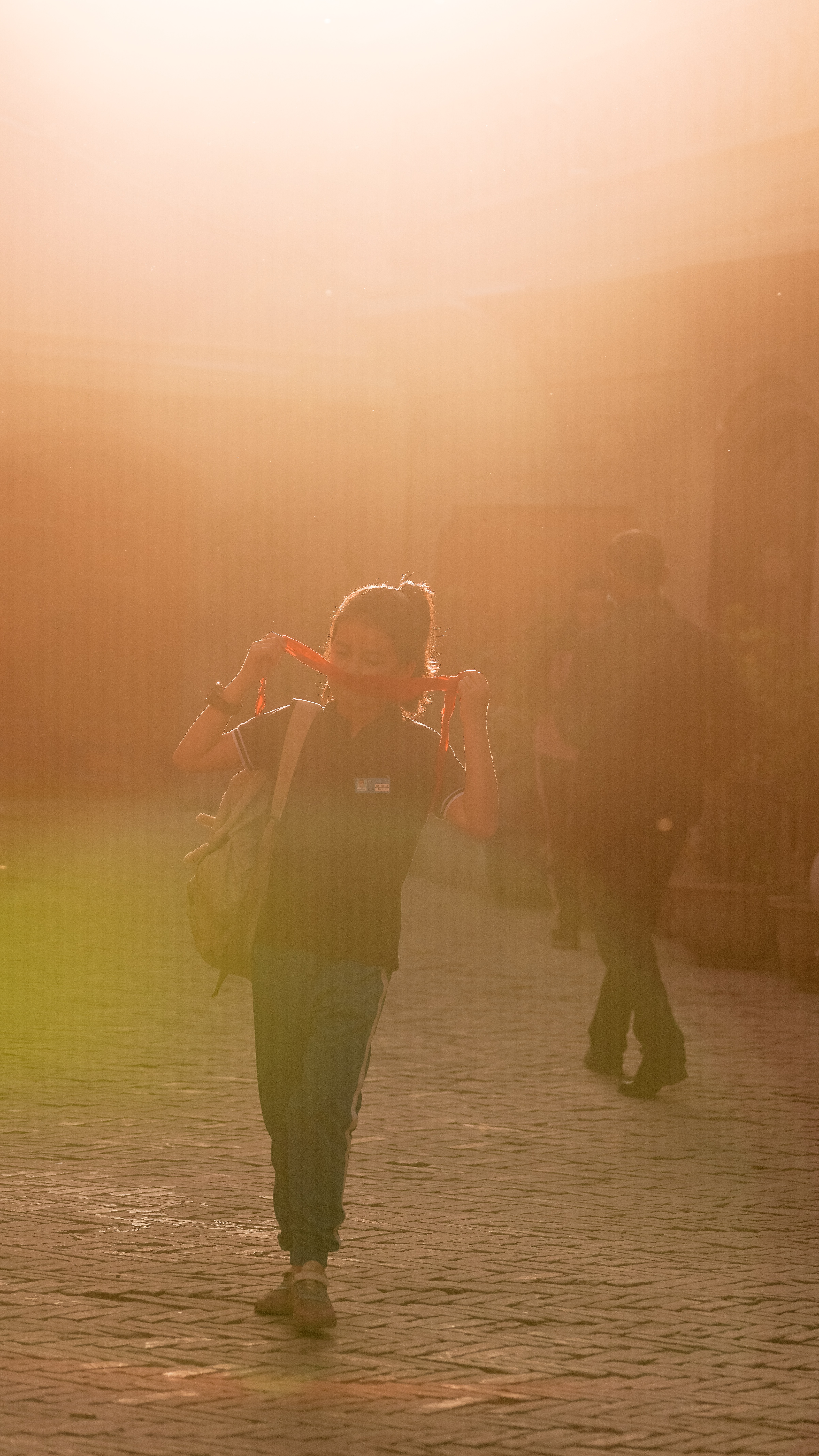 喀什清晨上学的孩子们-19