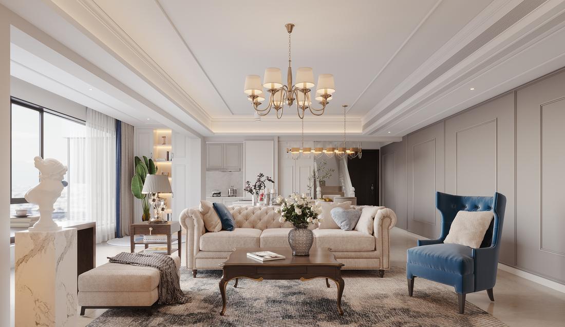 194㎡跃层美式，中西结合的完美搭配-4