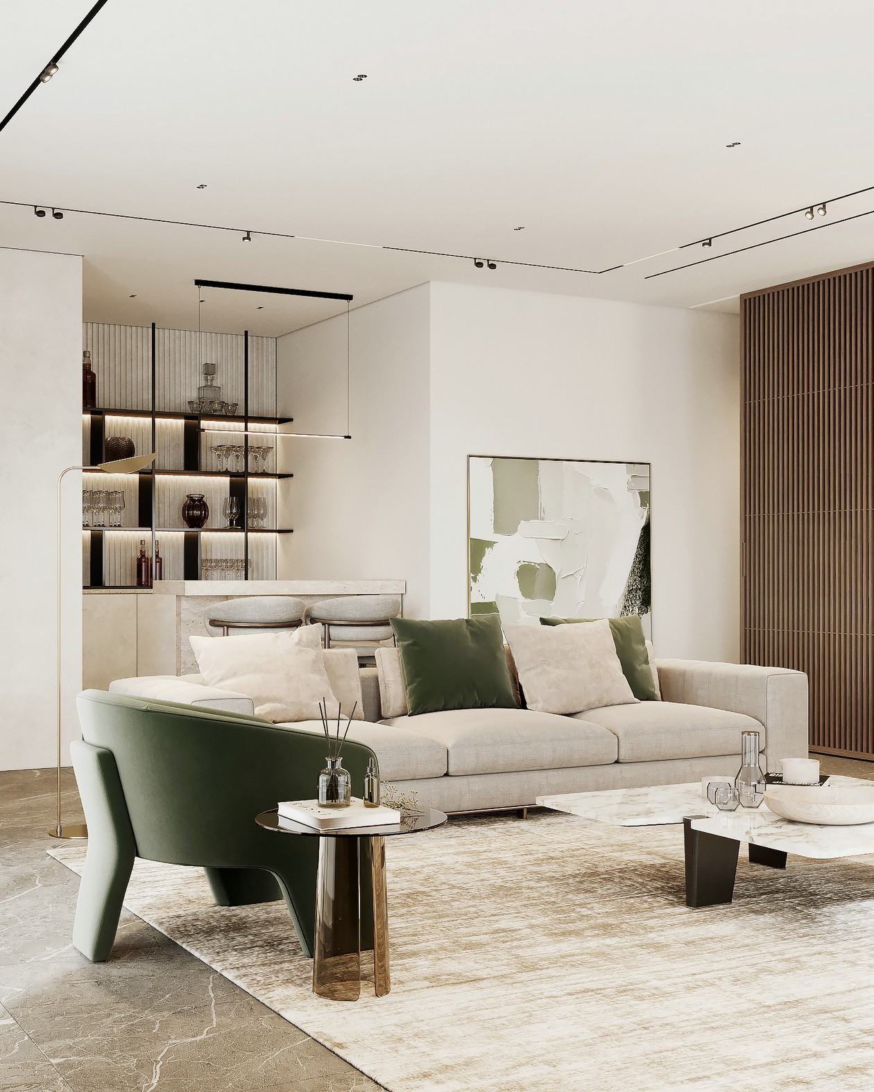 100㎡简约风住宅设计-0