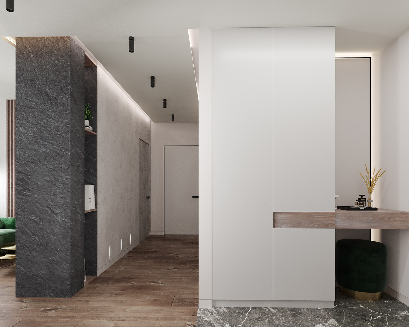 现代极简风公寓设计-0