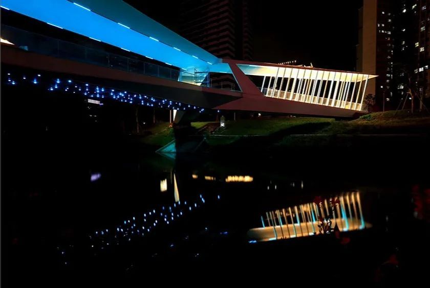 深圳坪山高级中学跨河人行桥 | 结构与空间的美学统一-78