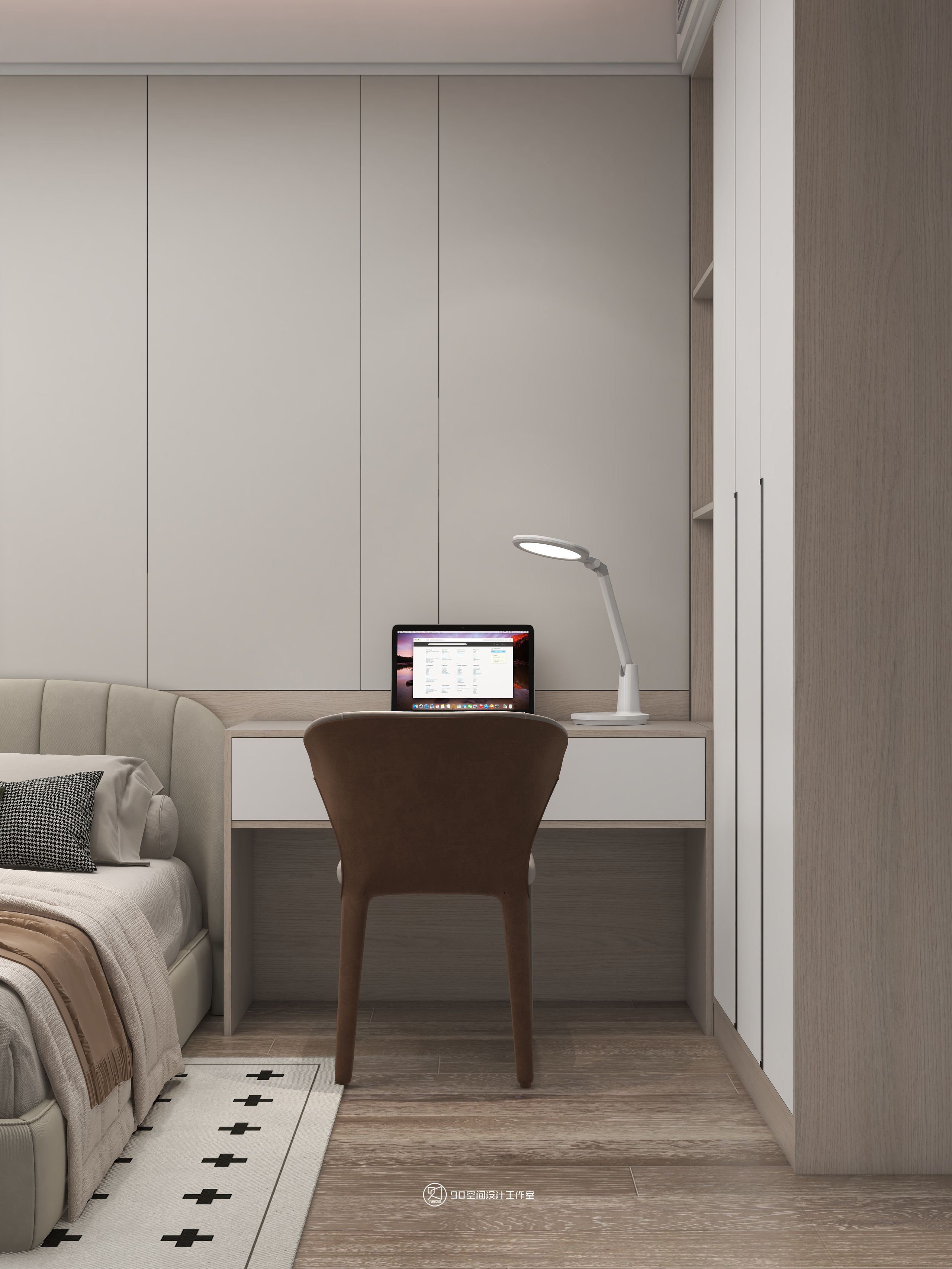 星月糖现代奶油风格丨90 空间设计-38