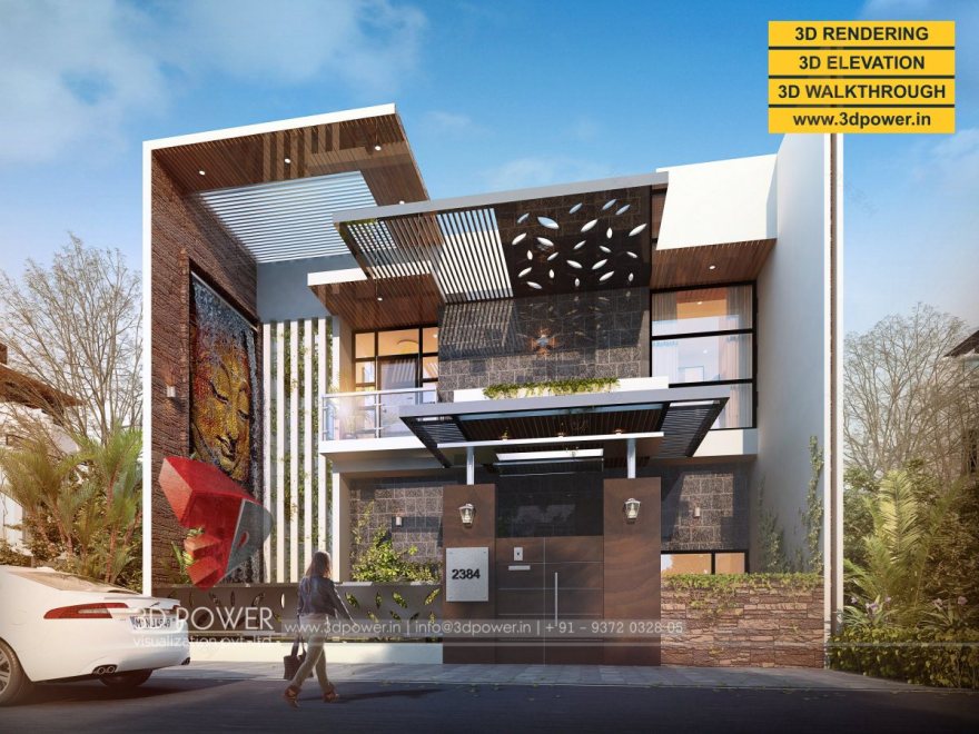 bungalow 3d design 3d walkthrough rendering-1