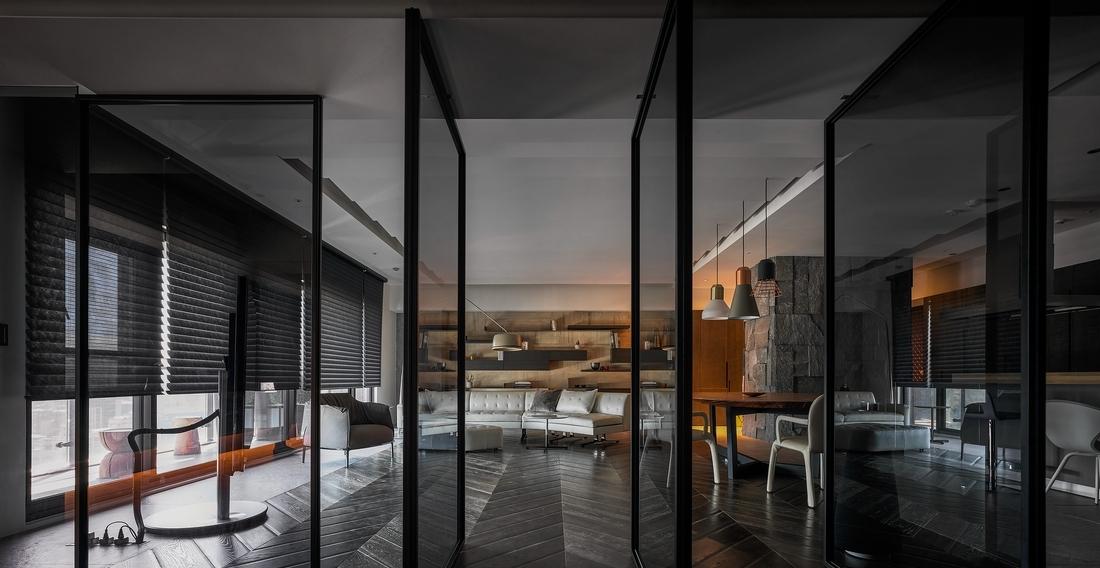 台北 Double Core 别墅,家庭核心与景观轴心-11