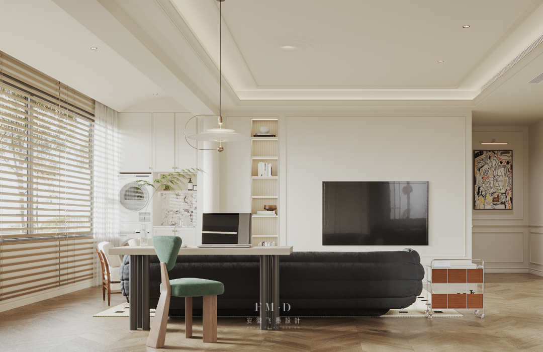 奶油系大平层,温馨家居设计典范丨中国合肥丨飞墨设计组-19