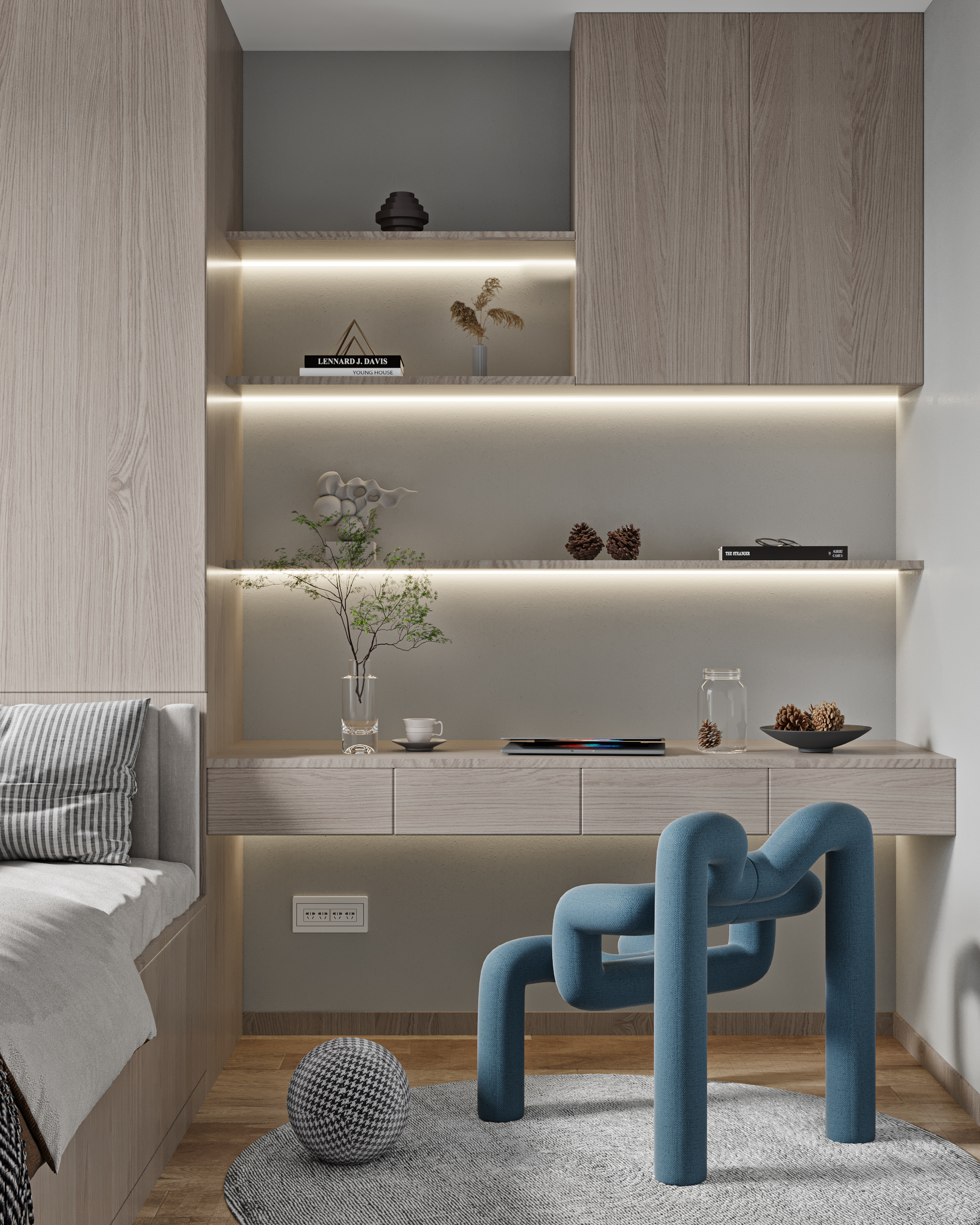 现代北欧风“陈陈家”设计 | 舒适宜居的艺术空间-16