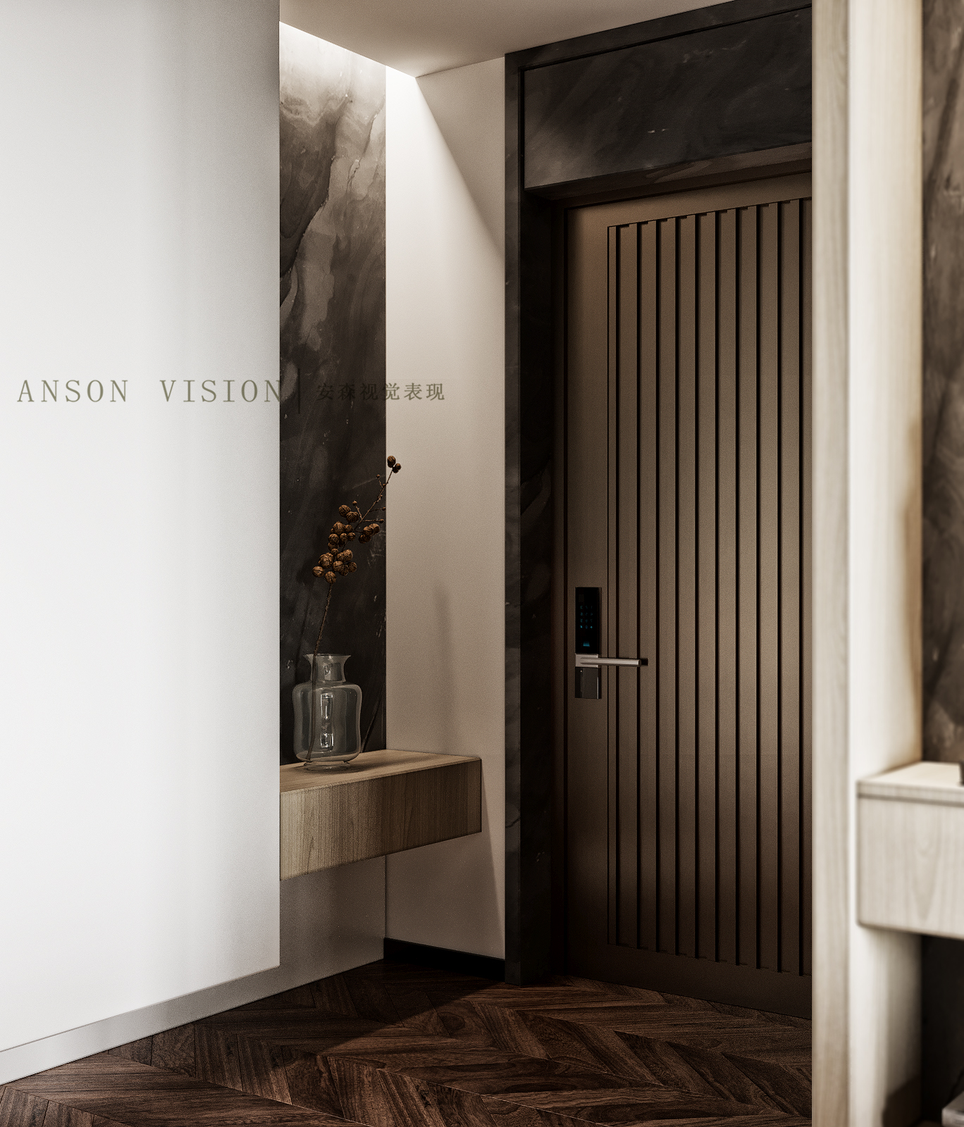 现代蜕变 | Anson 的 3DMAX 客餐厅设计-11