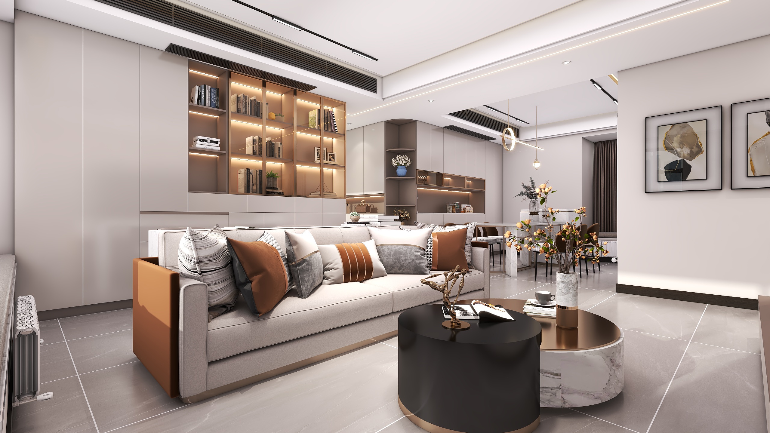 四川成都望江水岸（161平方意式轻奢四居室）-7