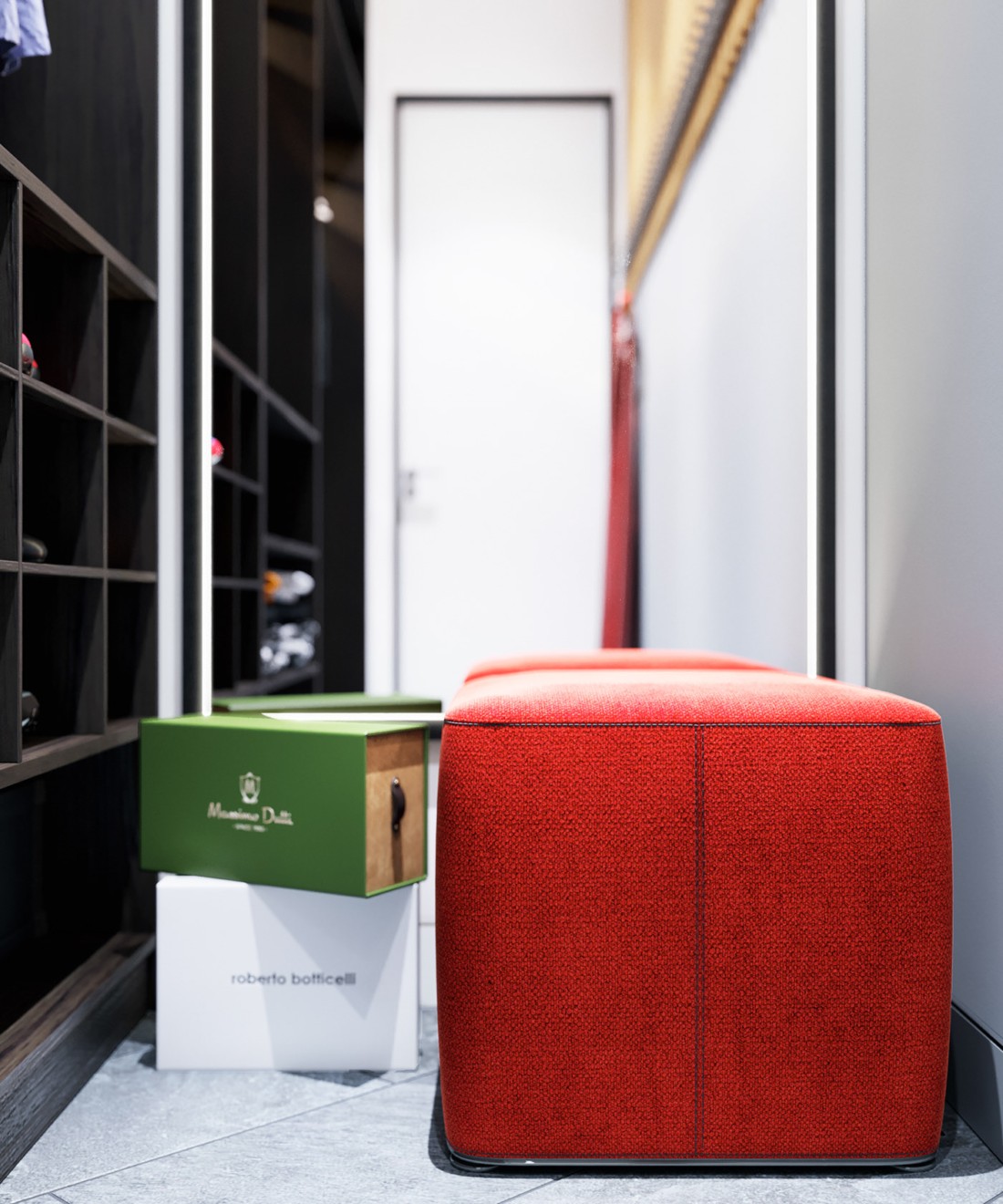 乌克兰 116㎡惊艳红色时尚美宅-19