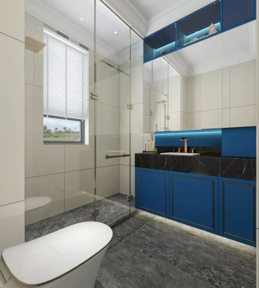 新巴黎味儿 | 墨绿萨拉蓝打造轻奢儿童空间-86