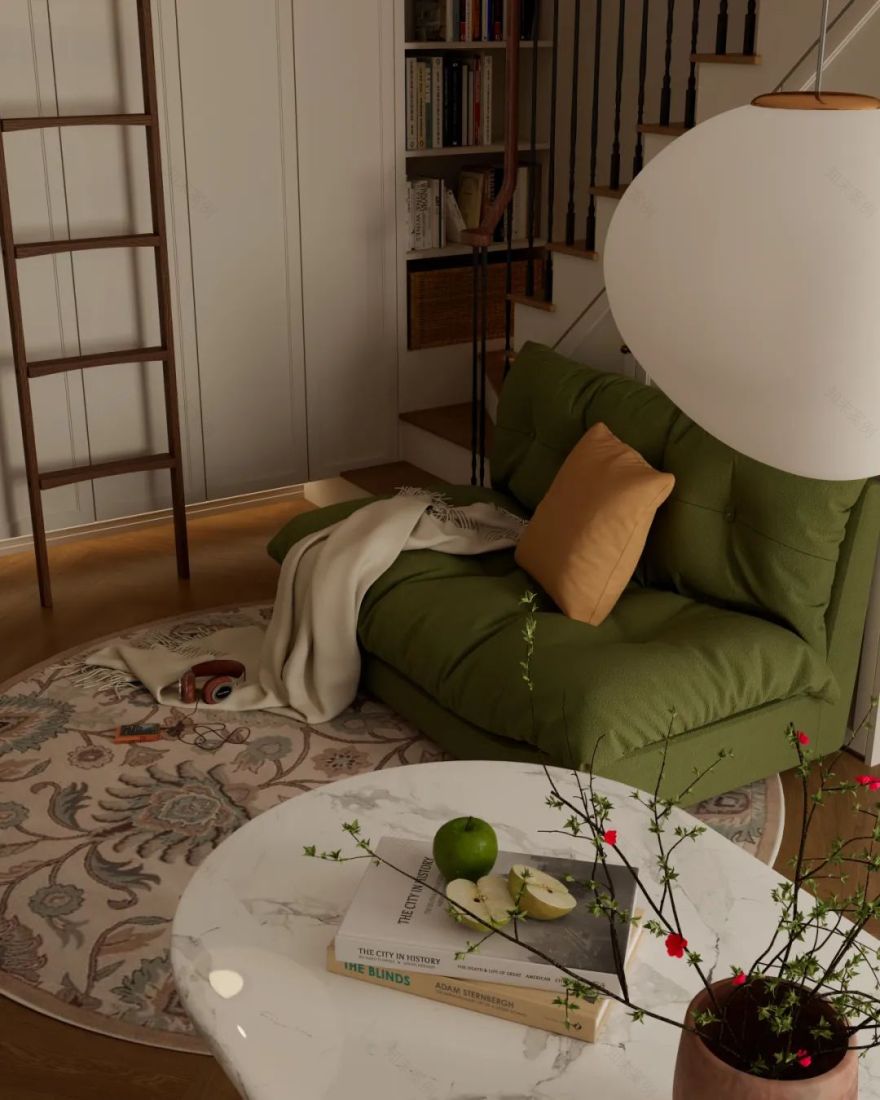 30平 Loft公寓,混搭南洋风设计丨德国柏林丨1218 设计事务所-11