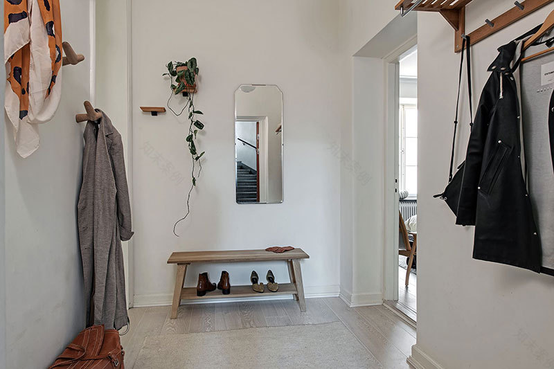 瑞典简约灰调一居室公寓-29