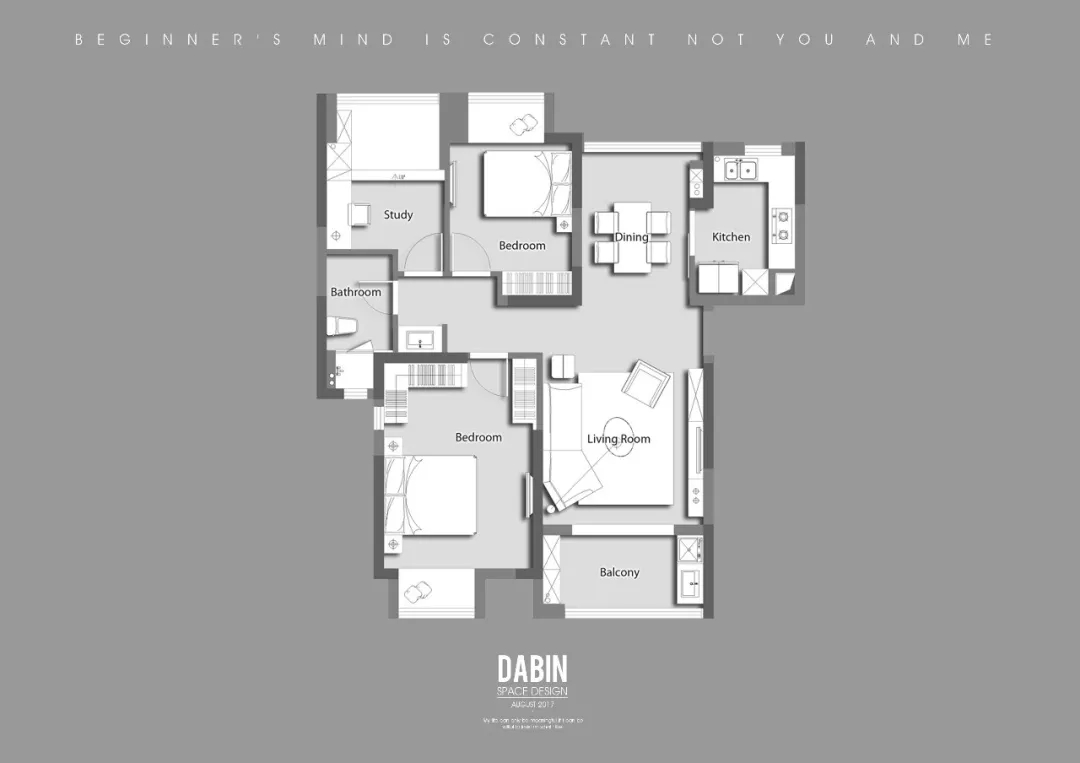 113㎡现代简约风格住宅  大斌空间设计-23