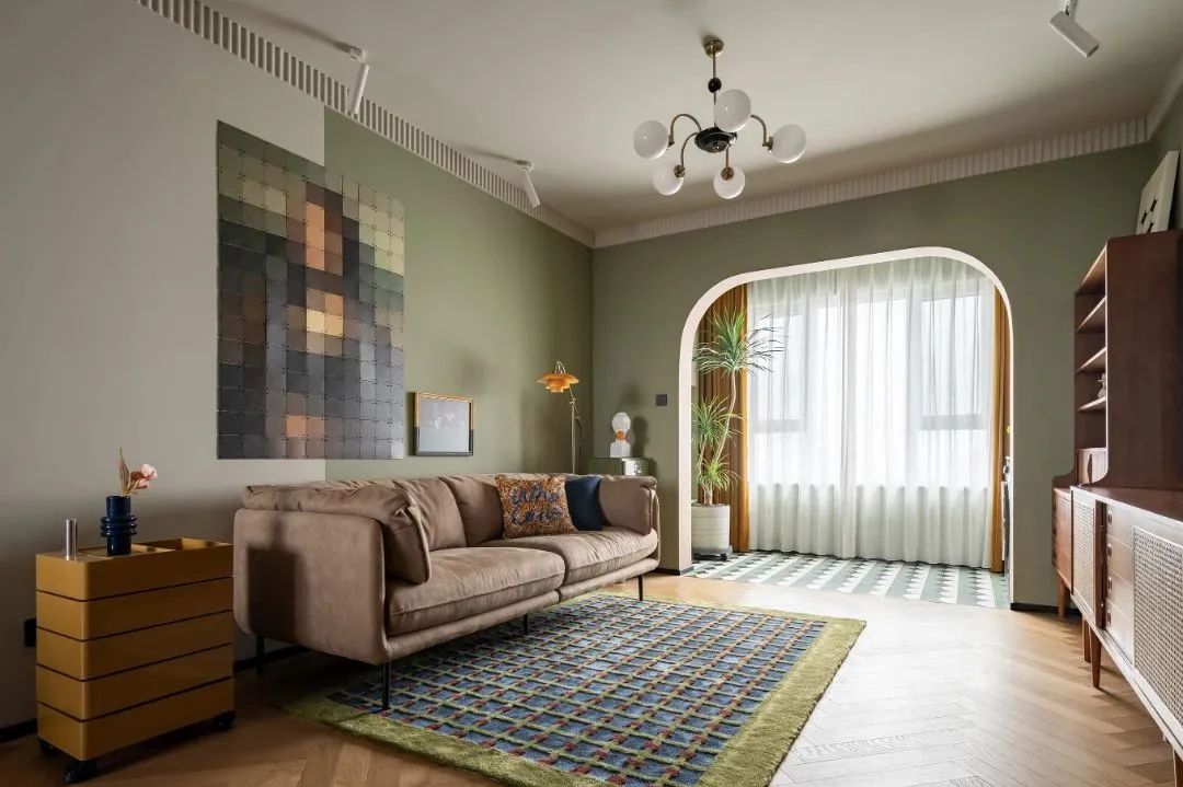 牛油果绿打造复古治愈宅丨中国天津丨凤凰空间-26