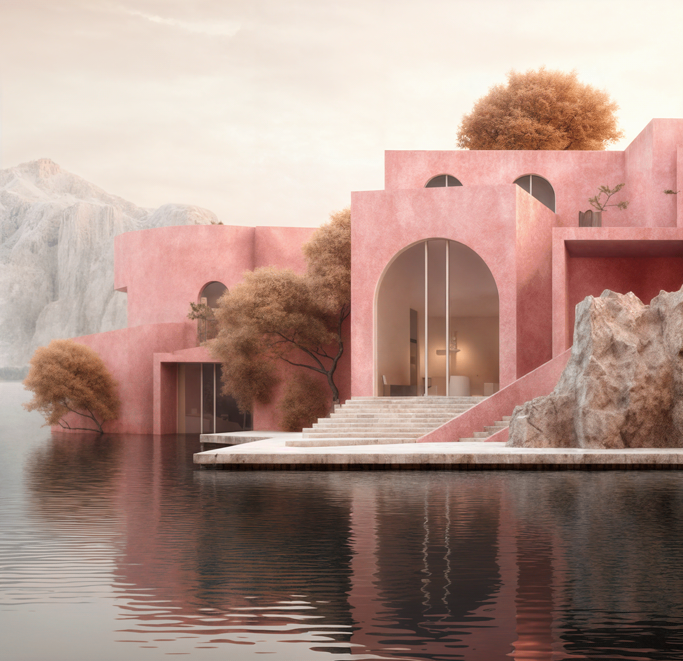 野兽派水上别墅丨意大利丨Cristina La Porta Studio-9