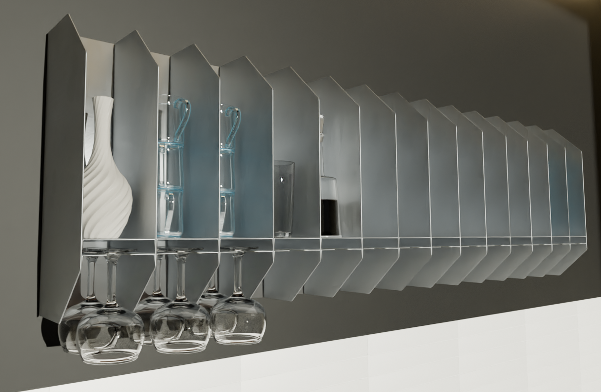 Metal shelf, ANIMATION-1