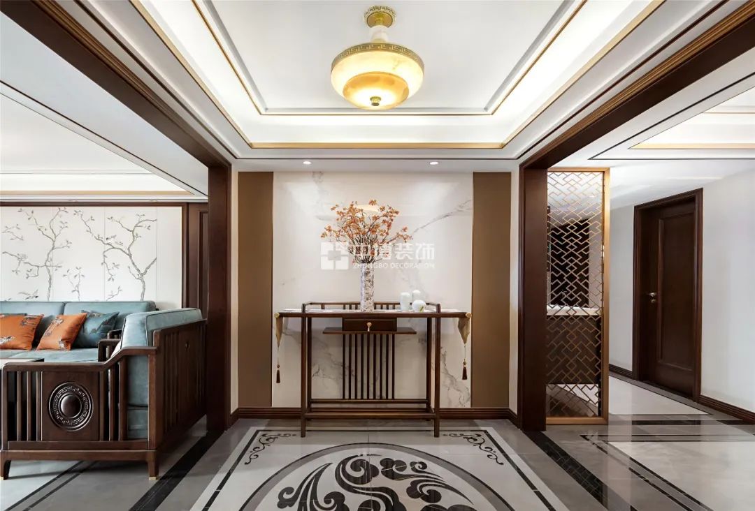 【中博案例】不拘一格的136㎡新中式,古风墨韵,打造高雅宁静住所!-1