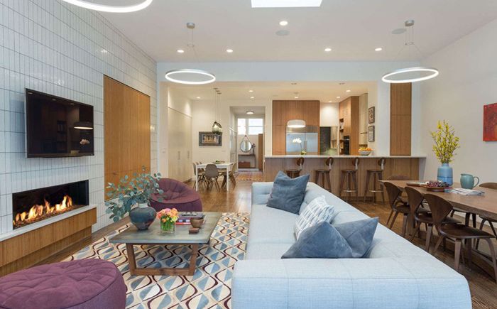 布鲁克林开放式布局联排别墅丨美国纽约-9