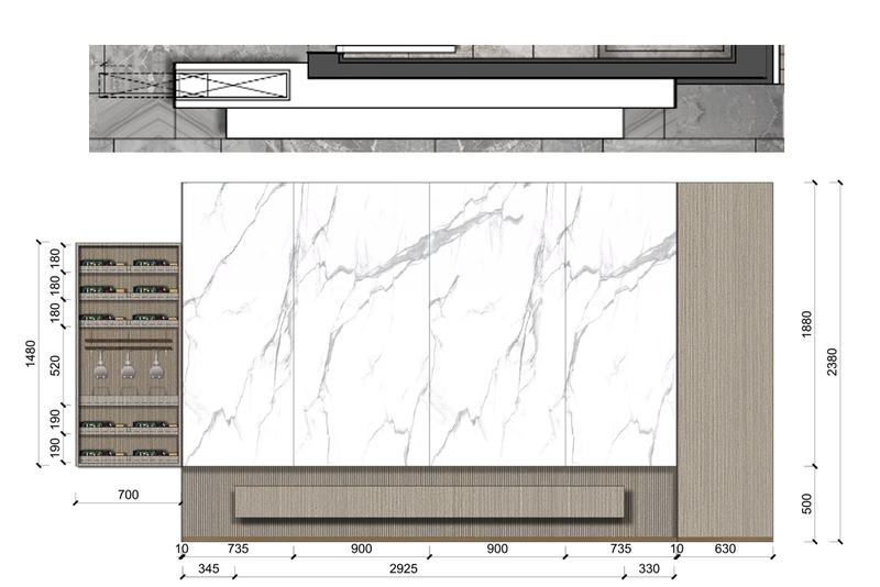 上善若水 | 鸿坤理想城上叠样板间的赖特式有机设计-41