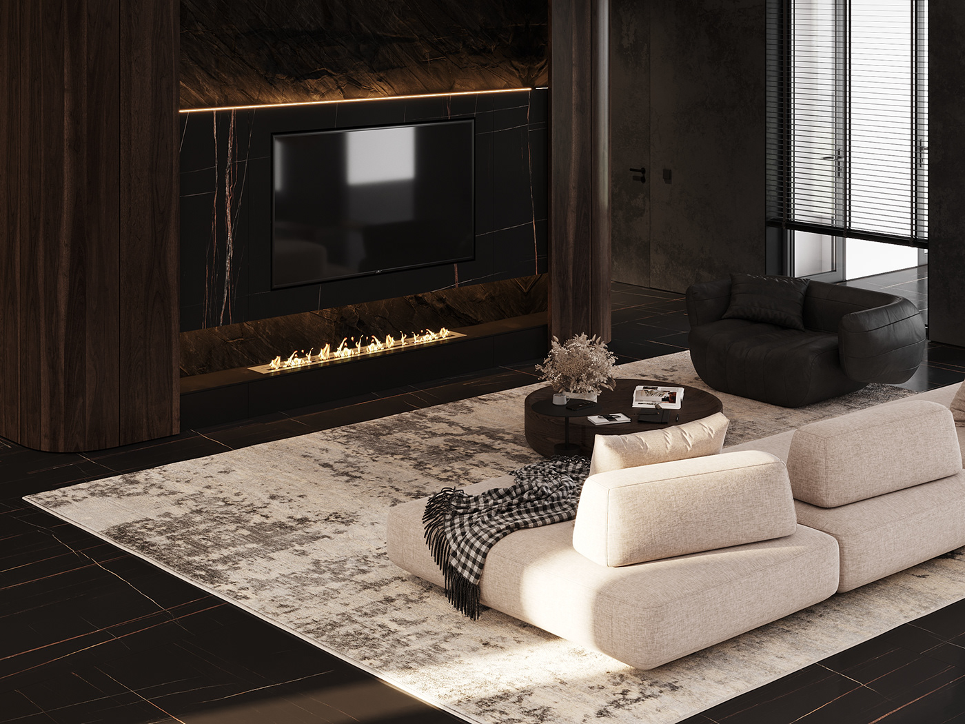 黑棕复古配色空间设计-7