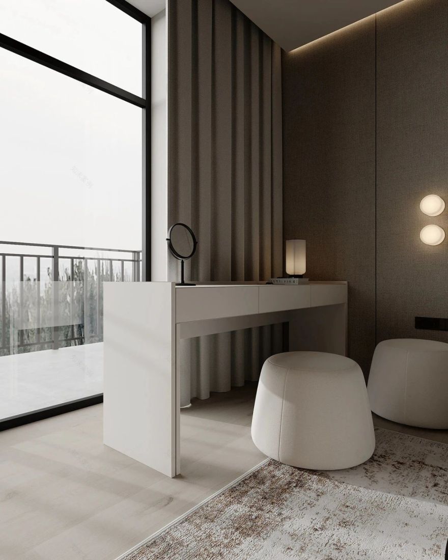 原木系奶油风极简空间loft公寓设计丨URSA STUDIO-41