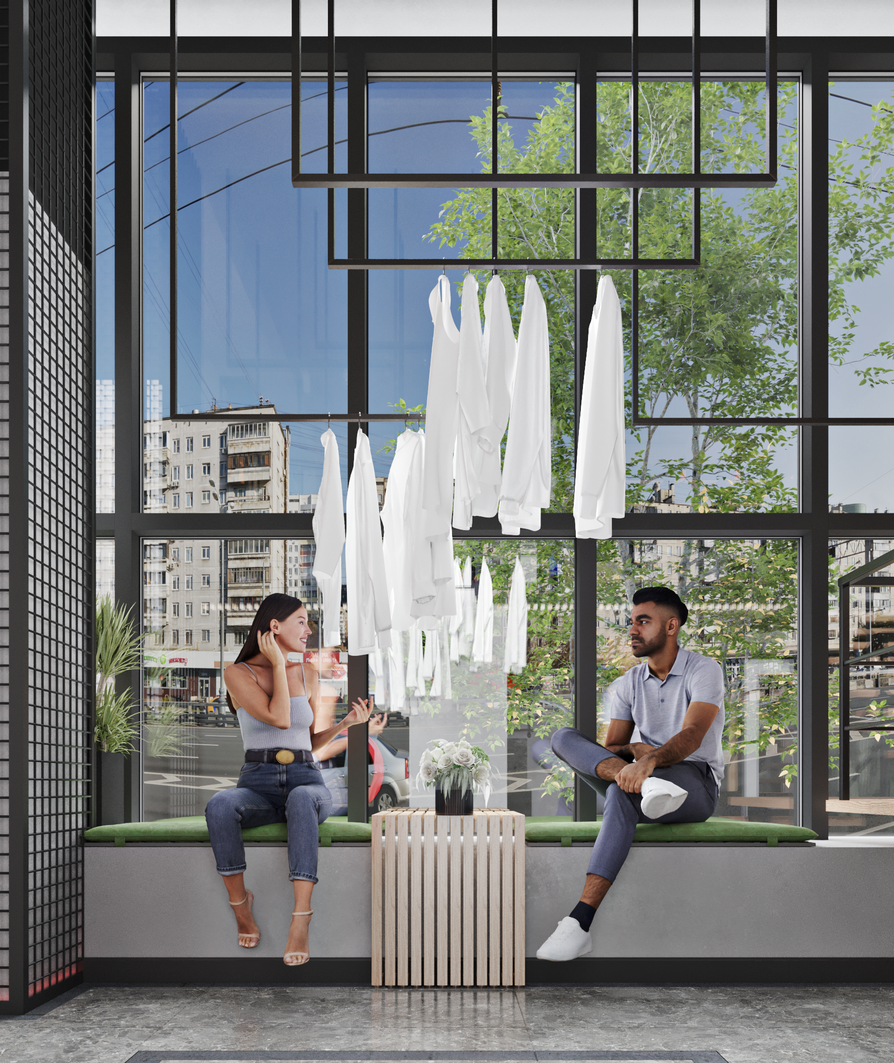 洗衣房室内设计丨Bahija Mustafazade-5