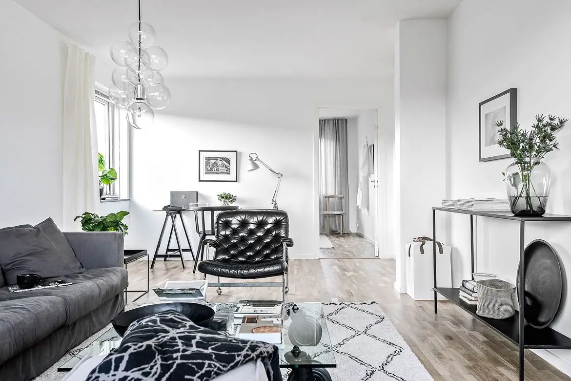 50 年代复古风家居，黑白演绎亲子空间-3