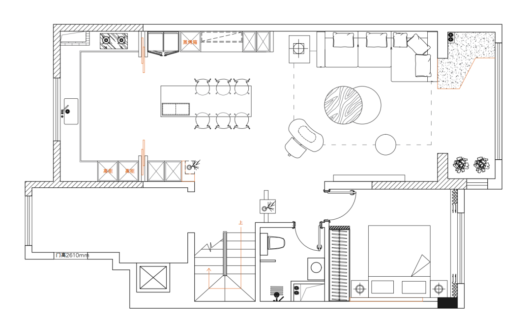 现代轻奢叠拼住宅丨杨文标-15