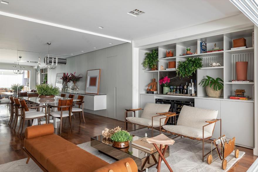 巴西 Moema 公寓 | 清新木质设计,打造舒适住宅空间-2