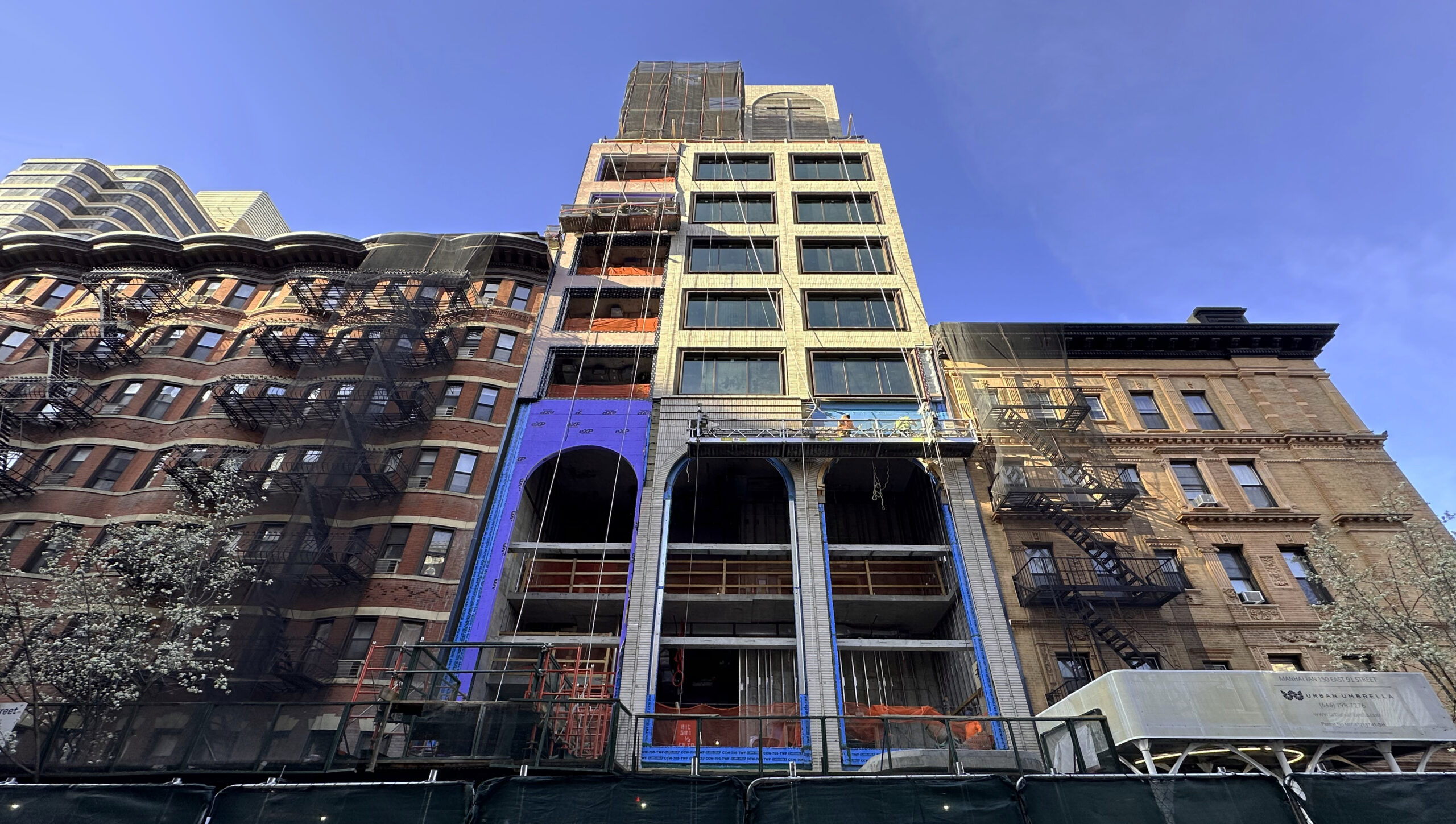 Façade Work Continues On Redeemer East Side At 150 East 91st Street on Manhattan's Upper East Side - New York YIMBY-8