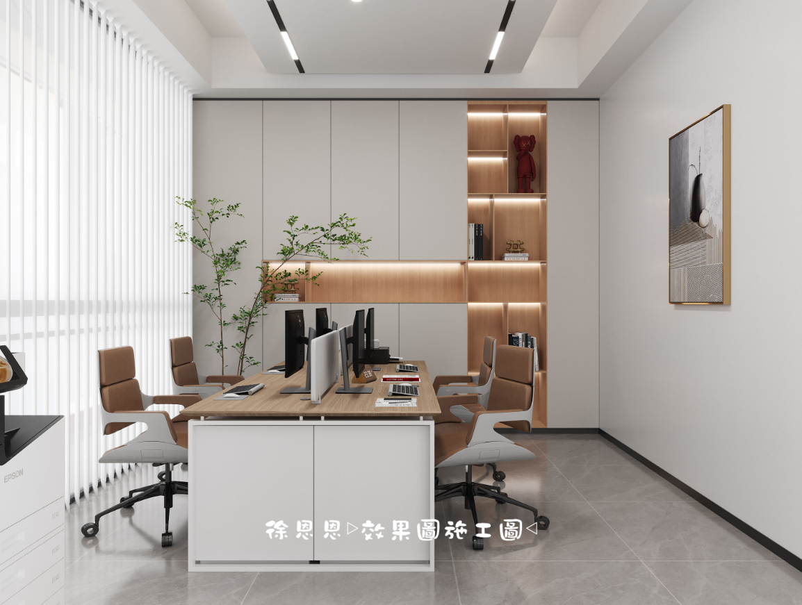 雅致而明亮的现代风办公室-7