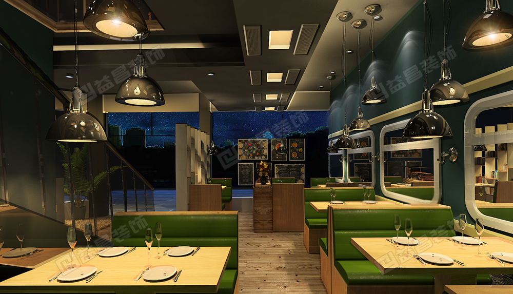 南昌绿皮车复古风餐厅设计欣赏-2