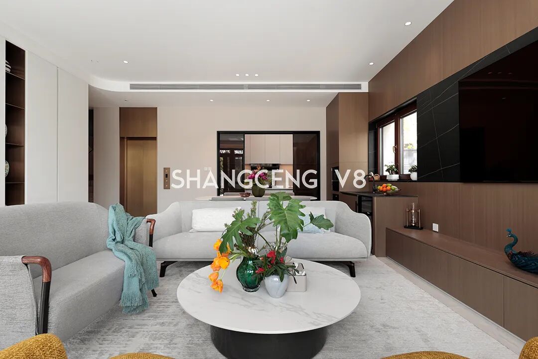 尚层V8实景|480㎡现代别墅，打破传统居住边界，聚焦空间，关联自然-22