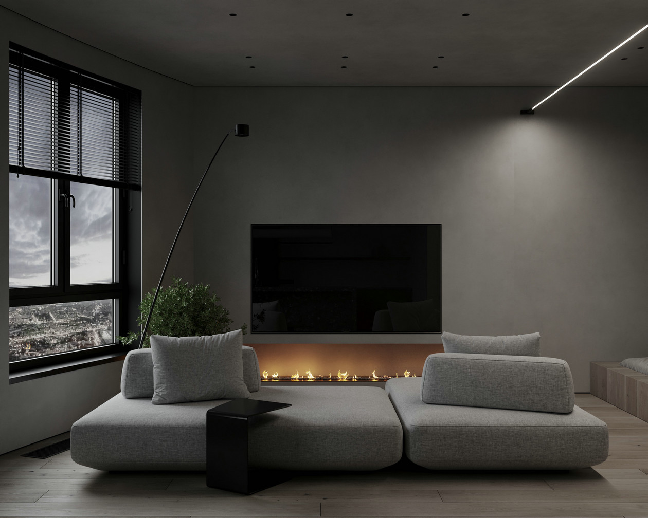 高级灰色系小空间公寓设计-5