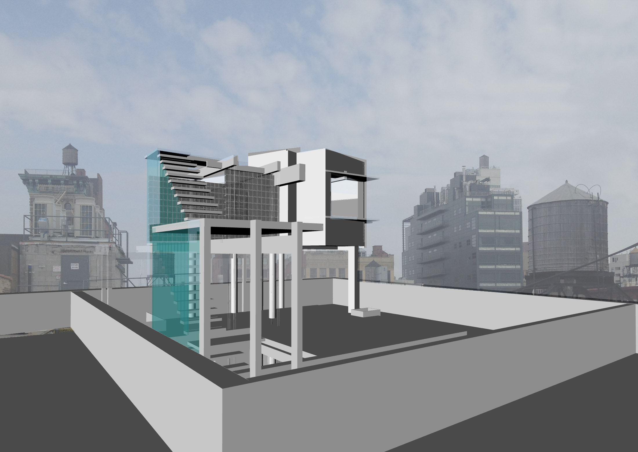 Rooftop Annex to Penthouse Loft, New York City-2