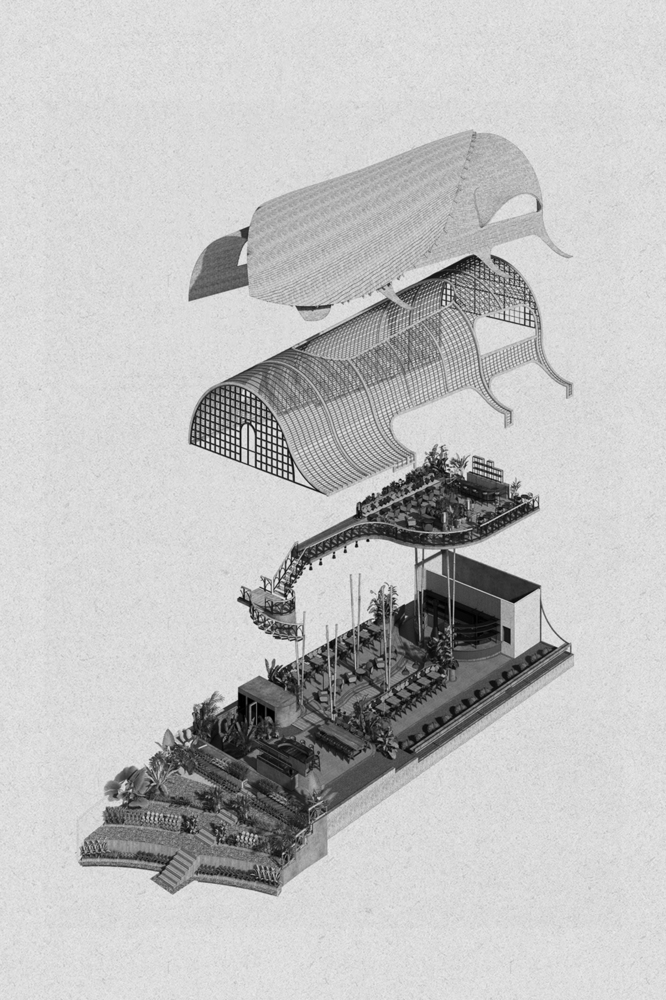 Bali 丛林中的“有机”美食空间-7