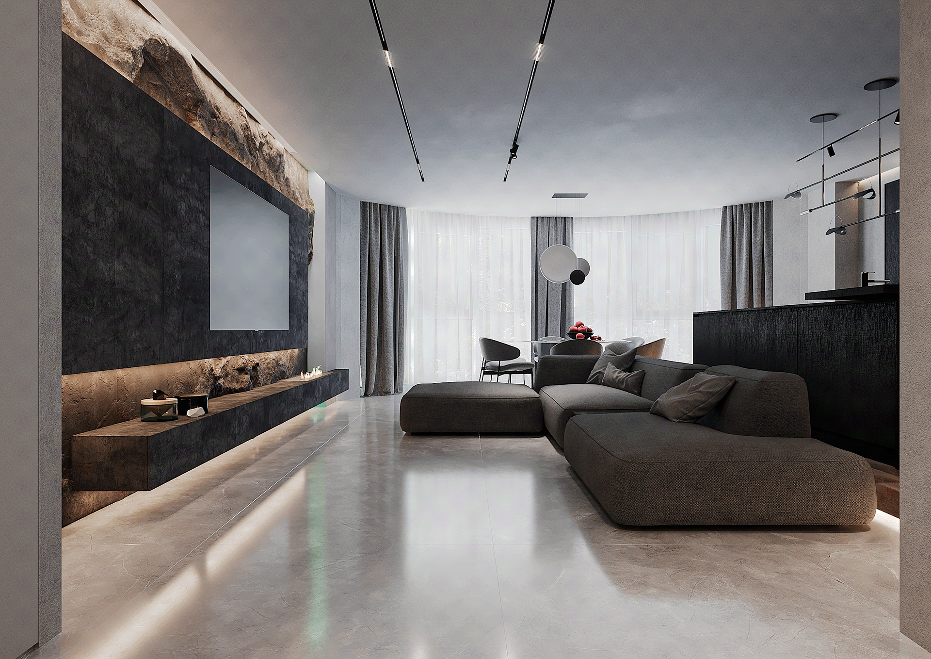 120平，现代简约 乌克兰公寓设计-8