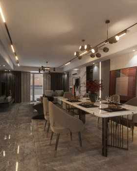 Apartment Rececption & Kitchen