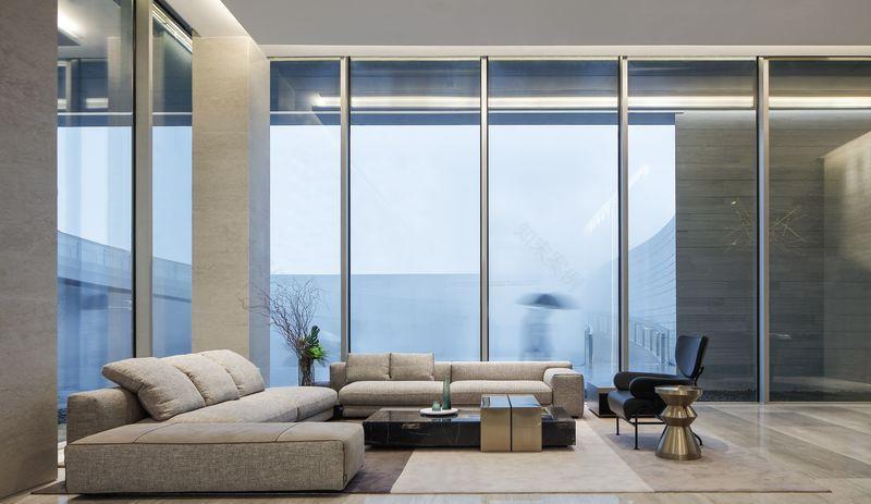 南昌华侨城万科纯水岸售楼处,极简禅意融入自然之美-31