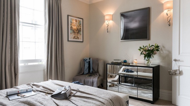 伦敦一居室公寓的斯堪的纳维亚风格混搭-15