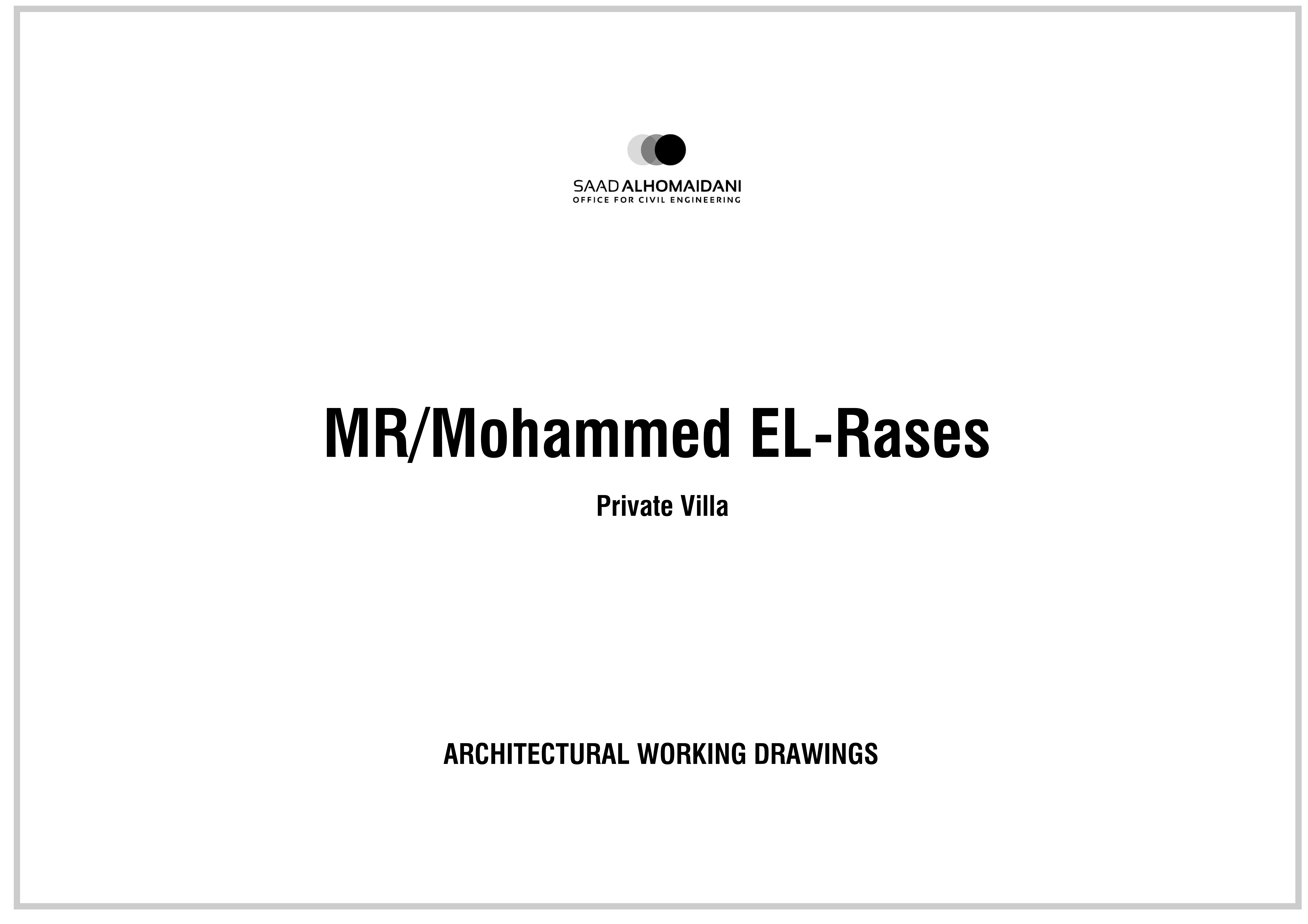 Working Drawings for Modern Palace - KSA-0